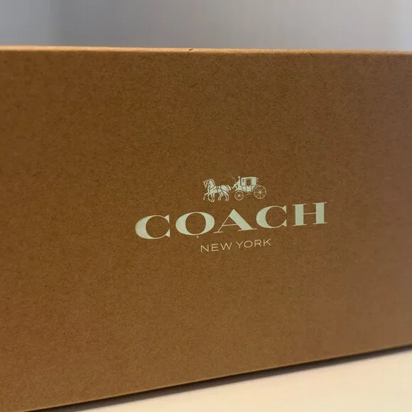 NWB Coach Boxed Long Zip Around Wallet Wristlet Signature Leather 2 Charms Gift! - Picture 6 of 10